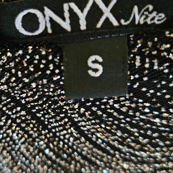 Glitter V-Neck Sleeveless Black & Silver Top and Jacket Set NWT (new w/tags) - Picture 7 of 7